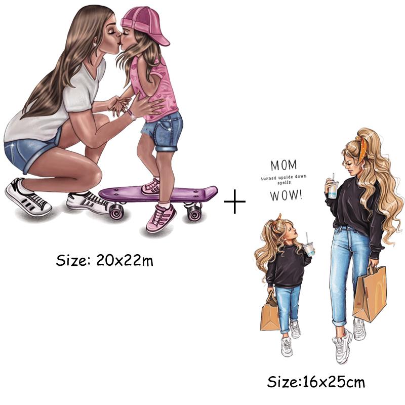 Tolle Mama-Wärmeübertragungsaufkleber, Mama, Baby, Liebe, DIY, zum Aufbügeln, für Kleidung, waschbar, individuelle Aufnäher für T-Shirt, Kleider, Hüte