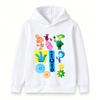Kids Boys Girls Hoodie Cartoon Character Print Long Sleeve Casual Pullover Sweatshirt for Children Daily Wear