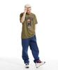 CREAM SODA LAB Camping Club Short Sleeve T-Shirt Olive Navy