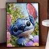 Disney Stitch Diamond Painting Kit 5D DIY, suitable for beginners and craft lovers, interior space decoration
