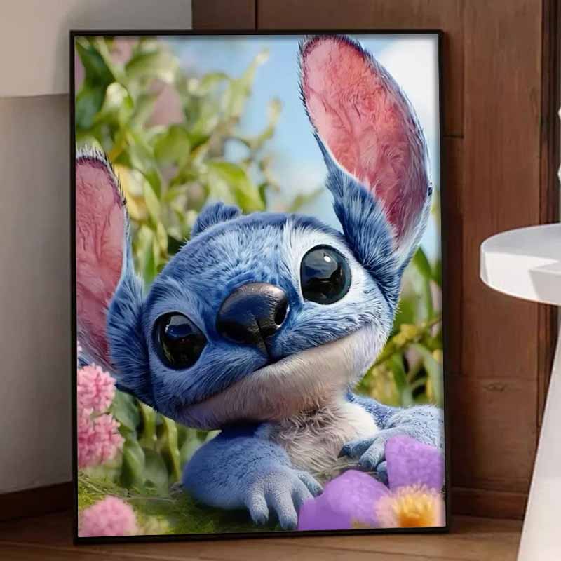 Disney Stitch Diamond Painting Kit 5D DIY, suitable for beginners and craft lovers, interior space decoration