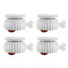 4PCs with Brake Adhesive Universal Wheel Casters Strong Load-bearing 360° Rotation Type Self Adhesive Pulley Mute