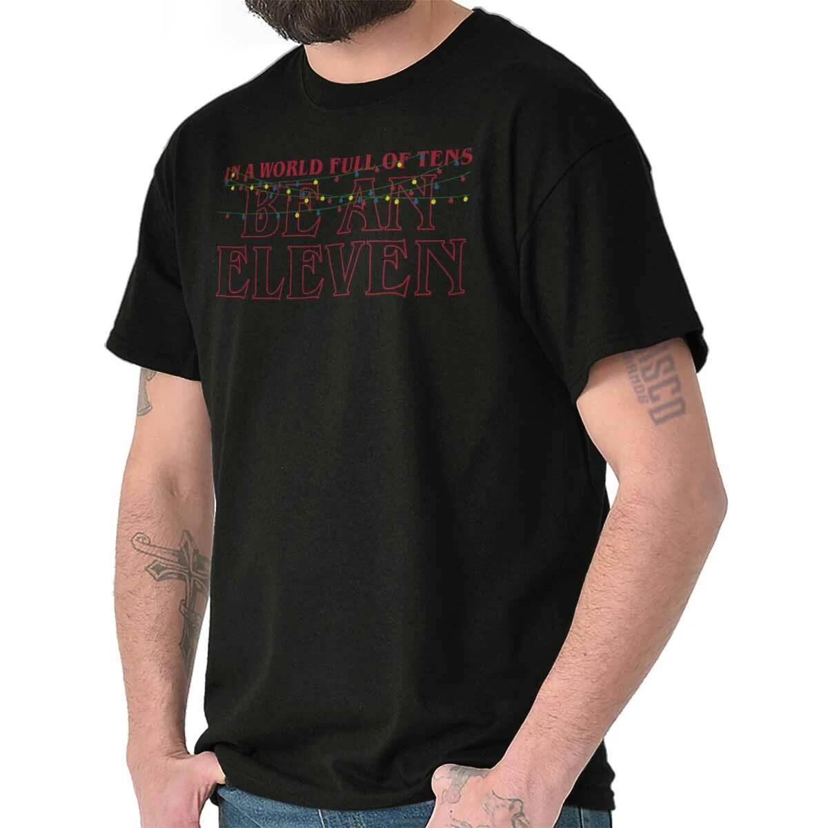 World of Tens Be An Eleven Funny TV Show Gift Womens or Mens Crewneck T Shirt Te XXXL