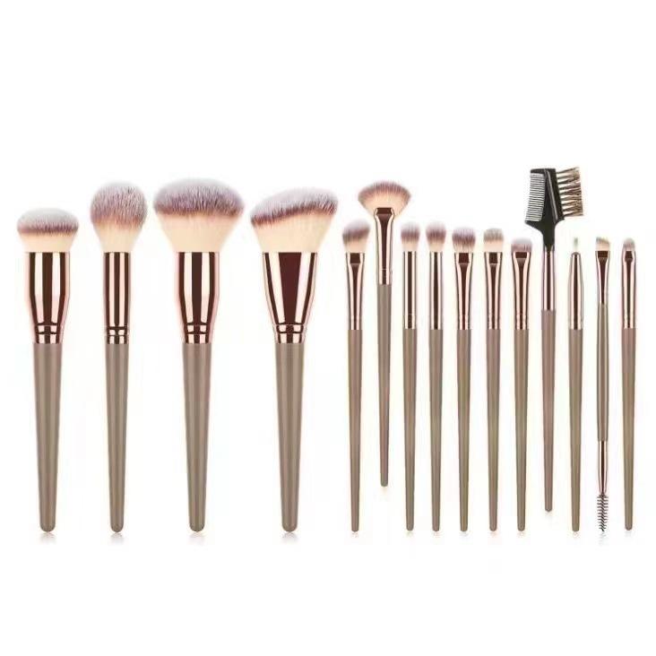 

15 Pieces Makeup Brush Set with Various Brush Types for Face Eye Lip Application and Blending Suitable for Professional and Personal Use One Size
