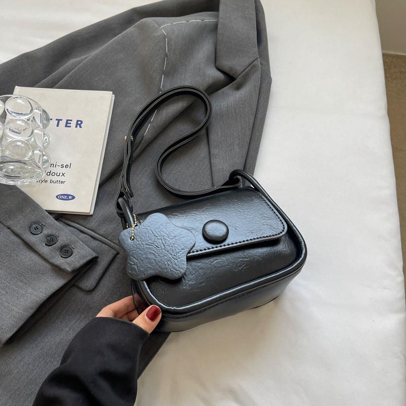 

Street Fashion Pu Material Small Square Bag For Women In 2024 Spring чёрный