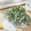 100pcs Artificial Eucalyptus Leaves Stems Eucalyptus Branches Artificial Plants for Home Wedding Decor