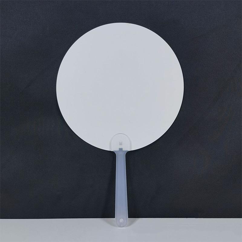 10 Stück Runder Handfächer Blanko DIY Chinesischer Handfächer Bühnenauftritt Handfächer Wanddekoration Für DIY Basteln Handbemalter Graffiti-Fächer