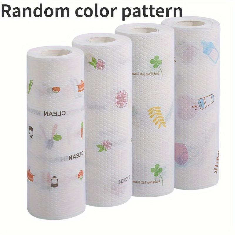 

1/4 roll, 50 sheets, reusable bamboo kitchen wipes (wet and dry), hand towel roll, suitable for restaurants and kitchens