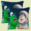 Cartoon B-Booba Funny Cute Pillow Covers Cartoon Sofa Decorative Home Double-Sided Printing Short Plush Cute Cushion Cover