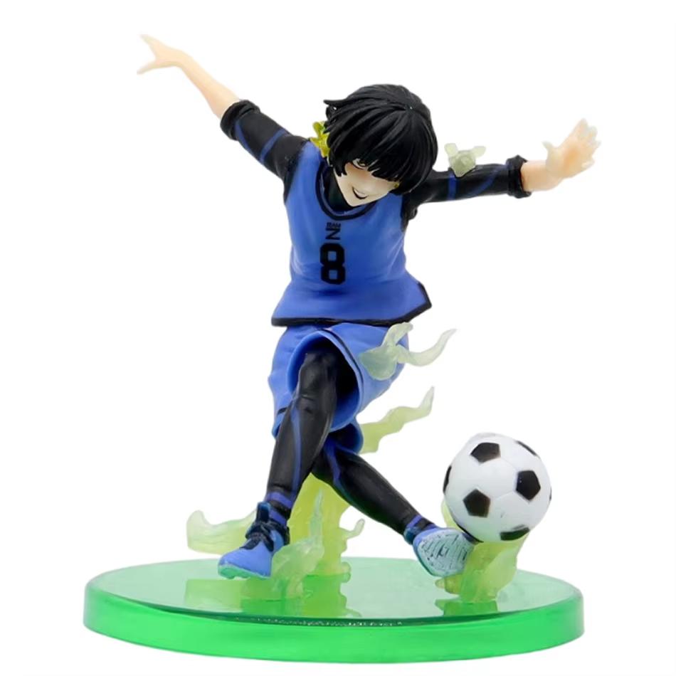 Anime Blue Prison Character Figurine Soccer Boy Makoto Nagi Figurine PVC Model Desktop Ornament Figurine Decoration Gift