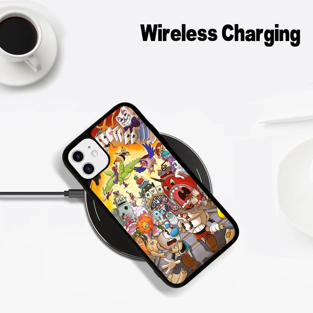 

Classic Game Anime C-CupheadS Magnetic Phone Case For iPhone 16 15 14 13 12 11 17 Pro Max Plus Wireless Charge Cover iPhone 16 pro
