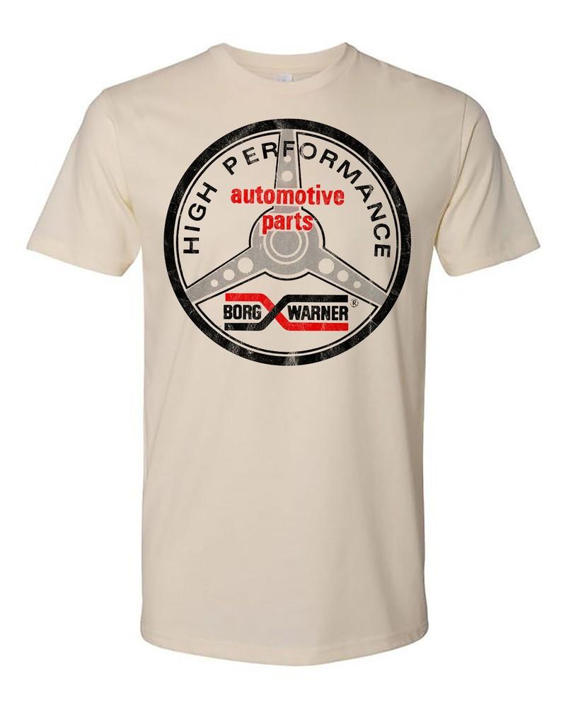 T Shirt 100% Cotton Hot Rod Borg Warner Performance Parts Speed Shop Drag Race Unisex T-Shirt M