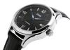 JIOS Automatic Made In Genuine Leather Sapphire Crystal with Blue Hands and Black Crocodile Embossed Men's Watch, Japan, Strap, (Black Strap)