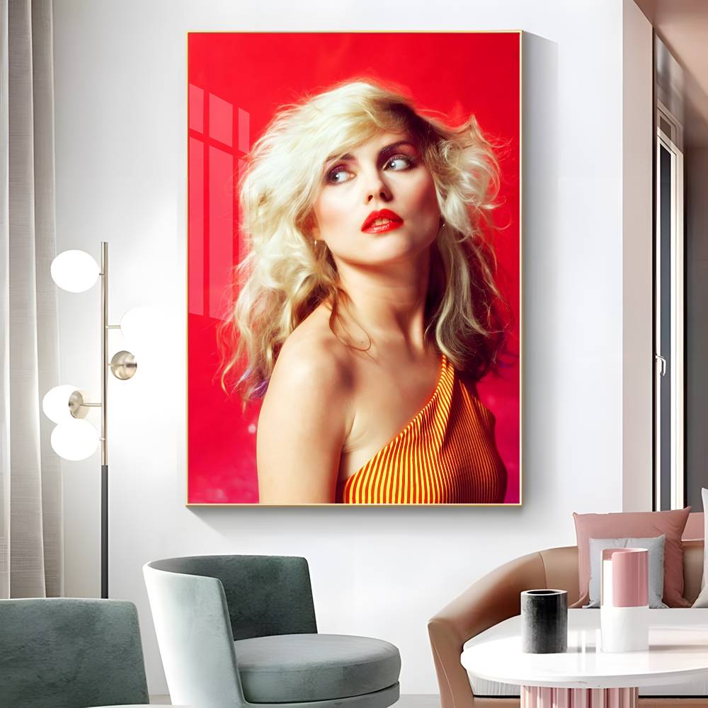 1 szt. Plakat Naklejka Punk Rockowy Zespół B-Blondie Druk Wodoodporna Sztuka Ścienna Do Salonu Sypialni Wystrój Domu