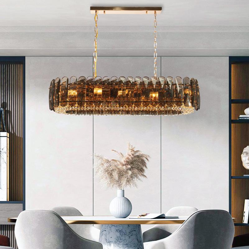 Top luxury crystal chandelier for living room luxury home decor modern cristal lamp dining room bedroom gold led light fixture