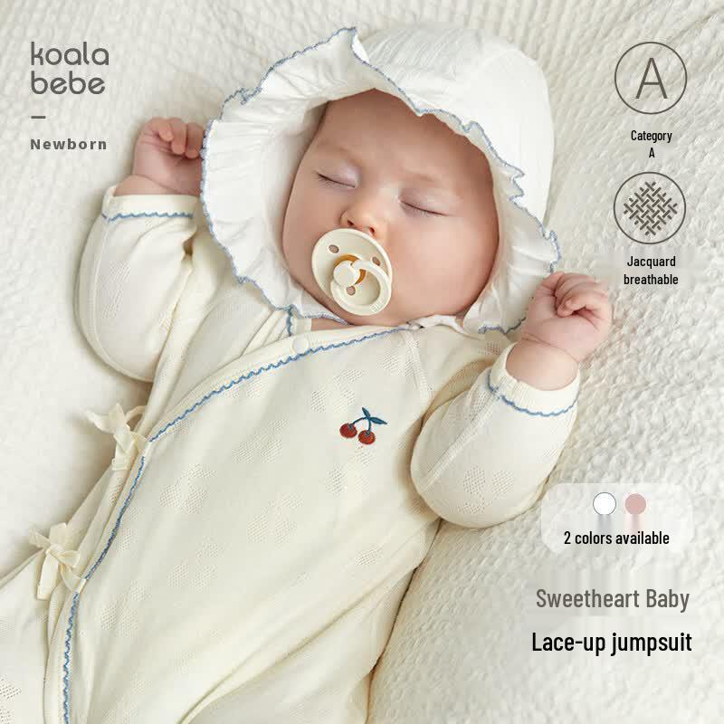 Koala Bibi Sweet Cherry Jacquard Baby Girl Romper 66cm