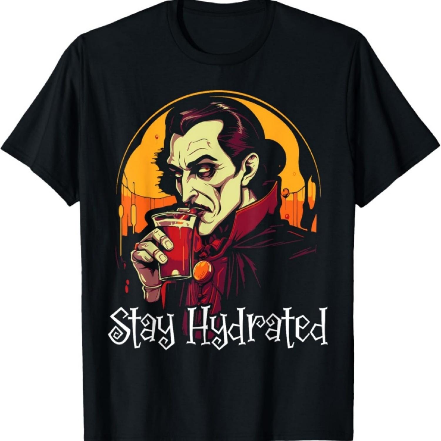 

Dracula Halloween Scary Trick Or Treat Spooky Vampire T-Shirt7 S