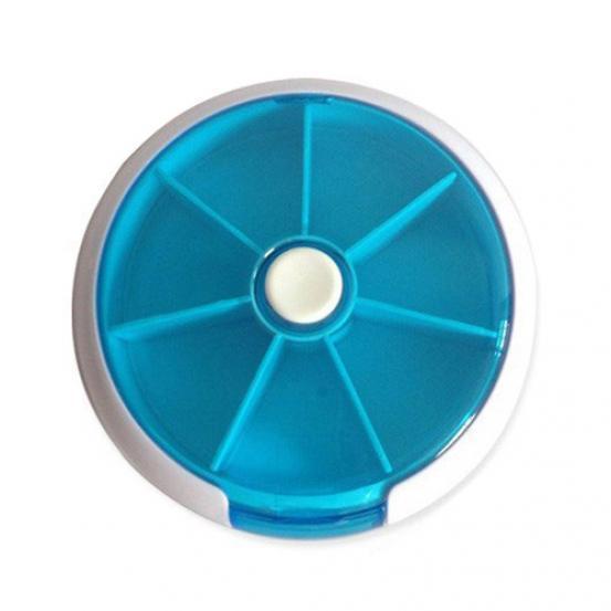 7 Days Round Medicine Pill Vitamin Box Case Storage Dispenser Holder Organizer