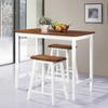 Day and Night - Day and Night 3-piece Solid Wood Table and Bar Stool Set