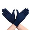 1 Pair Winter Gloves Five Fingers Solid Color Elastic Sun Stage Performance Auction Ritual Girl Gloves Spring Gloves
