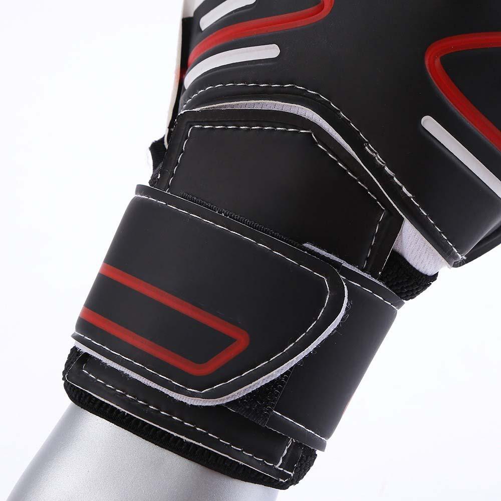 2pcs Adult Size 10 Goalkeeper Gloves Black Color Match Gloves Soccer Match Play