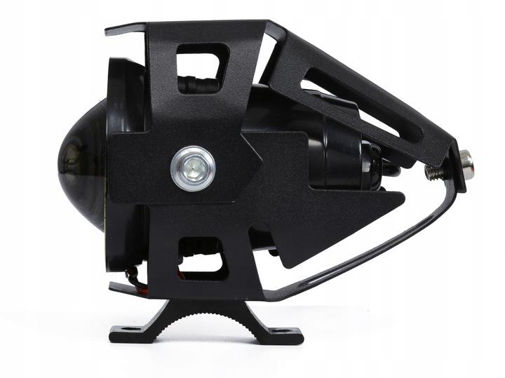2X Halogen Motocyklowy Led Lampa Reflektor Ring Cob Komplet 2 Tryby Światła