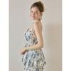 Lunaluz Women Modal Cotton Strap Sleeveless Bra Cup Two Piece Pajamas