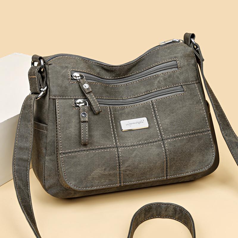 Fashion Women's Canvas Crossbody Bag Luxury Designer Tote Shoulder Bags for Ladie Old Money Messenger Handbags