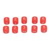 20PCS 6 Sided Number Dice Plastic 16mm Round Corner Polyhedral Dice Set for Numeral Teaching Board