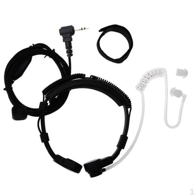 Căști cu microfon cu vibrații pentru gât de 2,5 mm, căști cu tub de aer pentru Motorola