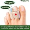 6-pack Of Hammer Toe Straighteners For Straightening Hammer Toes, Broken Toes, Crooked Toes And Overlapping Toes A