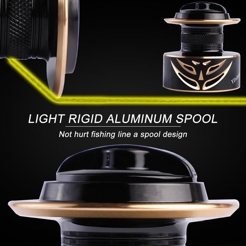 SOUGAYILANG Spinning Fishing Reel 12+1 BB Fishing Wheel Ultra Smooth CNC Aluminum Spool Saltwater Freshwater Fishing Tools Fishing Reel