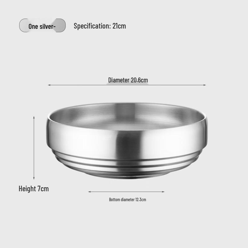 ZISIZ Stainless Steel Cold Noodle Bowl