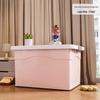 Extra Large Pink Clothes Storage Box with Wheels