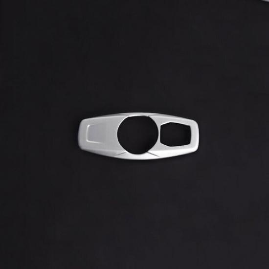 Rear Reading Lamp Switch Cover Trim 1PCS For Ford Edge 2015-18- Matte Silver