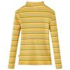 T-shirt enfants manches longues faux col roulé rayures 2 couleurs et 5 dimensions disponibles