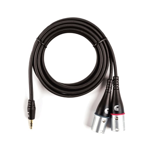 D'Addario Custom Series Audio Cable PW-MPXLR-06 (approx. 1.8m Stereo Mini/XLR X2)