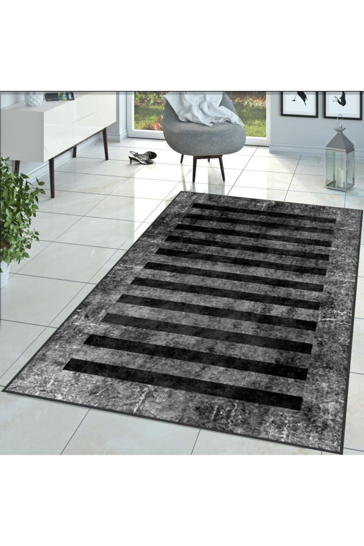 

Rovigo Home Моющийся ковер с принтом RVG1365-SD247 50x80 чёрный