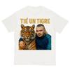 Sommer mønster trykt kortærmet t-shirt Moderigtig, Enkel, Komfortabel, Åndbar Herre- og dame-t-shirt