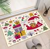 Christmas Festival Diatom Mud Mat Home Decoration Non-Slip Absorbent Bathroom Foot Mat Winter Santa Entrance Door Mat