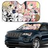 Kawaii Manga Spy X Family Sunshade Windscreen Car Front Windshield Window Sun Visor Accessories Covers