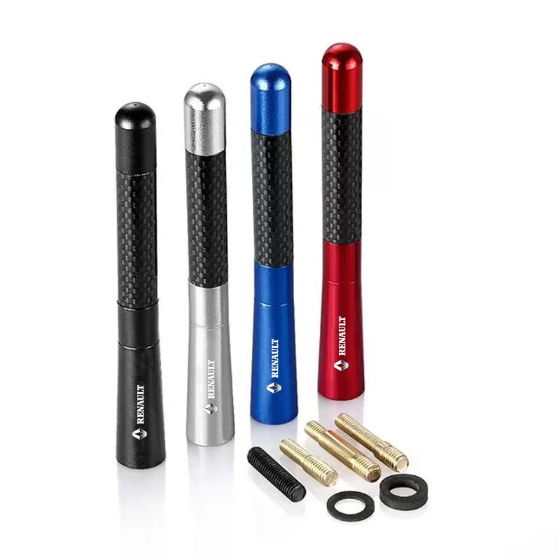 1Pcs Car Aerials Radio Antenna FM/AM Metal Receiving Antenna Car Accessories For Renault Dacia Clio Laguna 2 Megane 2 3 Duster Logan Captur