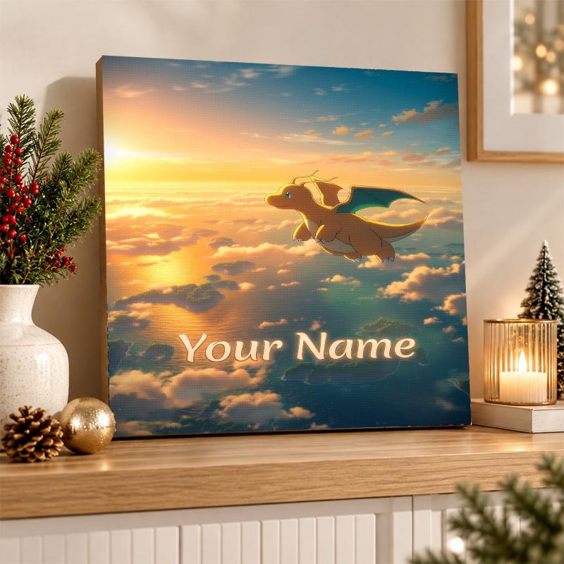 Dragonite Custom Name Diamond Painting Personalized 5D Full Drill DIY Diamond Art Home Decor