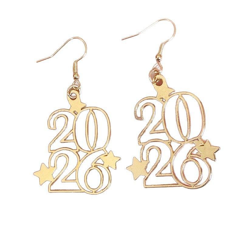 Fashion Star Earrings Comfortable Star Alloy Earrings Party Accessories Earrings Trendy For New Year'S Eve Festive Gathering