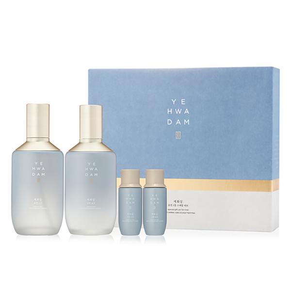 

Yehwadam Для мужчин Специальный набор для ухода за кожей (150мл + 150мл) – Успокаивающий и укрепляющий кожу тонер и эмульсия для мужчин, корейский