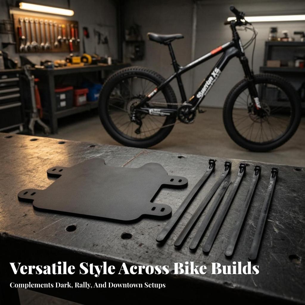 Number Plate Slim Front with Zip Ties for Riders