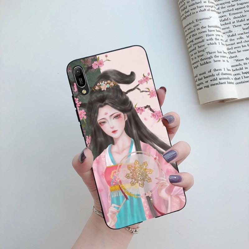 Ancient Beauty Phone Case For Huawei Mate 40 30 20 10 Pro Lite Nova 9 8 5T Y7p Y7 Soft Black Phone Cover