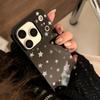 Silver Star Black Phone Case for iPhone 17 16 15 14 13 12 11 Air Pro Max 12 13 Plus Shockproof Aesthetic Cover