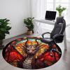 1pc Stained Glass Dragon Office Round Area Rug, Under Office Chairs Bedroom Living Room Home Decor, Room Deco, Available In Various Sizes
