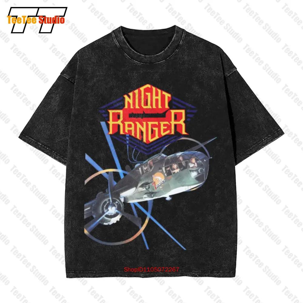 New Dtg Dtf Vintage Oversized TShirt Night Ranger 7 Wishes Size 44LV S